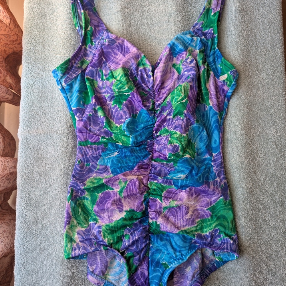 Vintage floral swimsuit